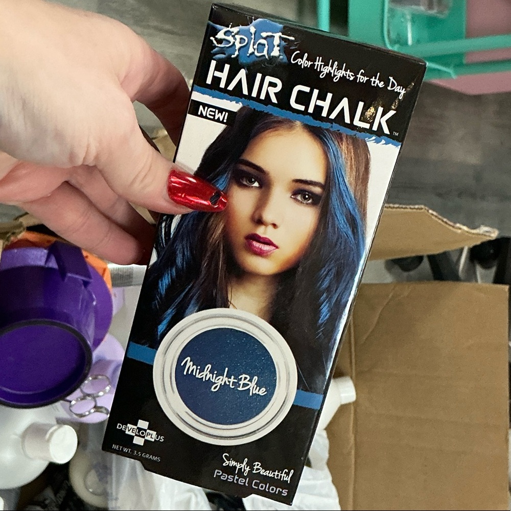 Splat Midnight Blue Hair Chalk